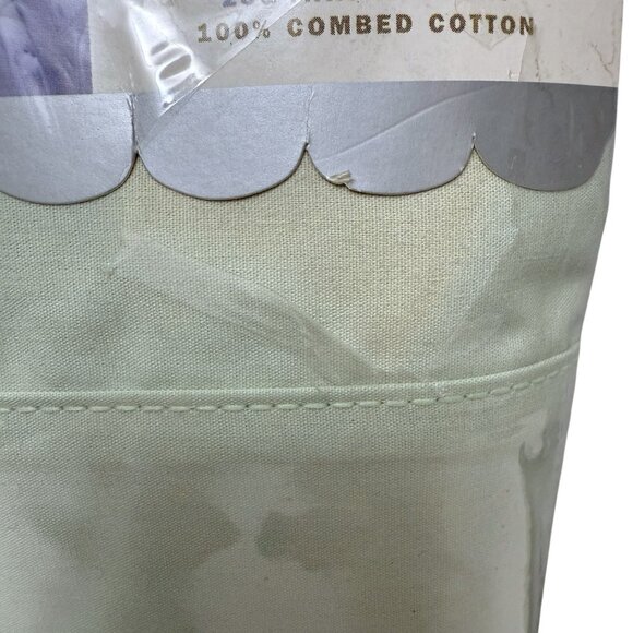MARTHA STEWART Everyday Pillowcases Pair King Size 100% Cotton Sage Green NWT - Picture 6 of 6